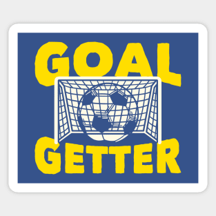 Goal Getter: Funny Soccer Pun For Go Getters Sticker